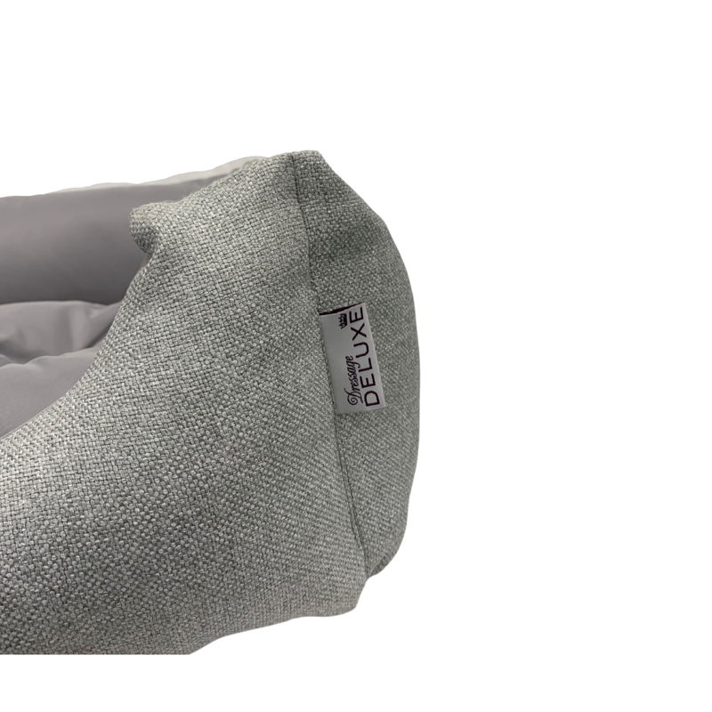 Dressage Deluxe Premium Dog Bed Large - Silver-2